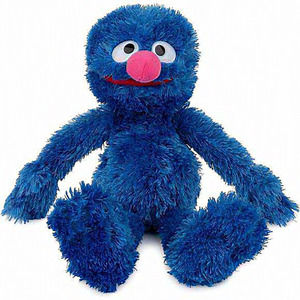 14.5‎ Inch Blue Street Official Grover Muppet Plush, Premium Plush Toy